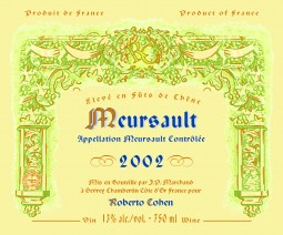 Meursault 2002 - Clos du Cromin White