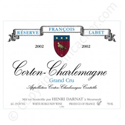Corton Charlemagne Grand Cru 2003 Vins de France