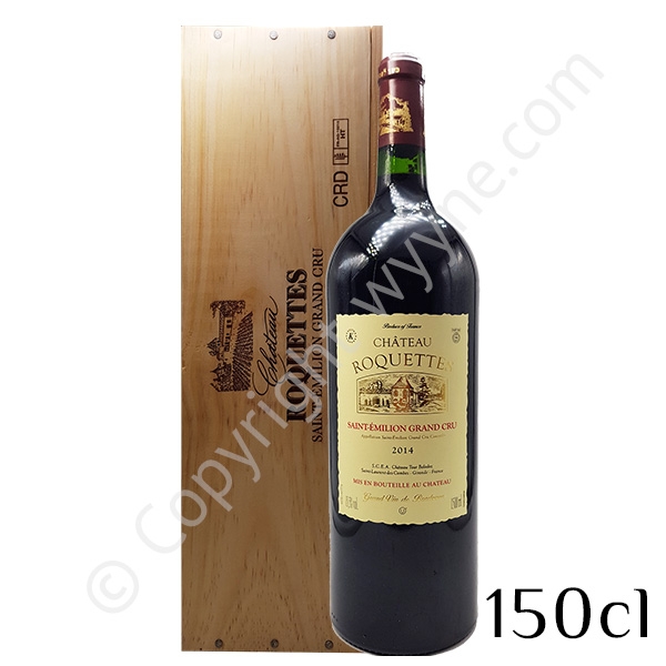 Magnum (1,5L) Château Roquettes 2014 - en Plumier Bois Vins Rouges
